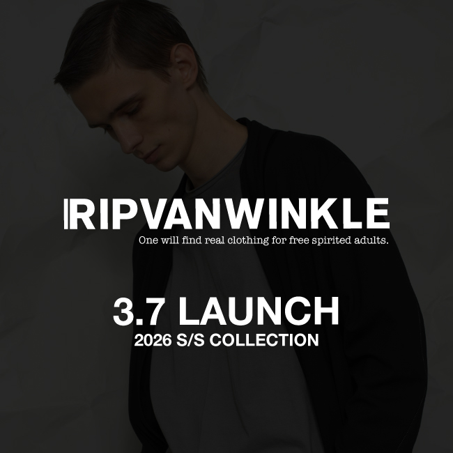 《RIPVANWINKLE》3/7の入荷情報。